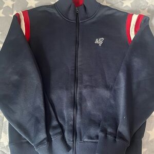 abercrombie navy zip up jacket